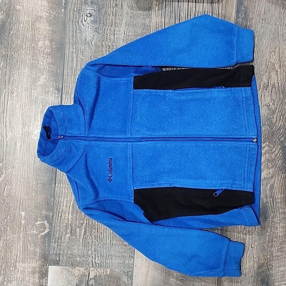Columbia Kids Boys Blue Fleece Collared Full Zip Jacket